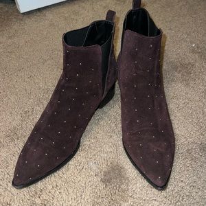 Marc Fisher LTD Purple Stud Booties - Size 11